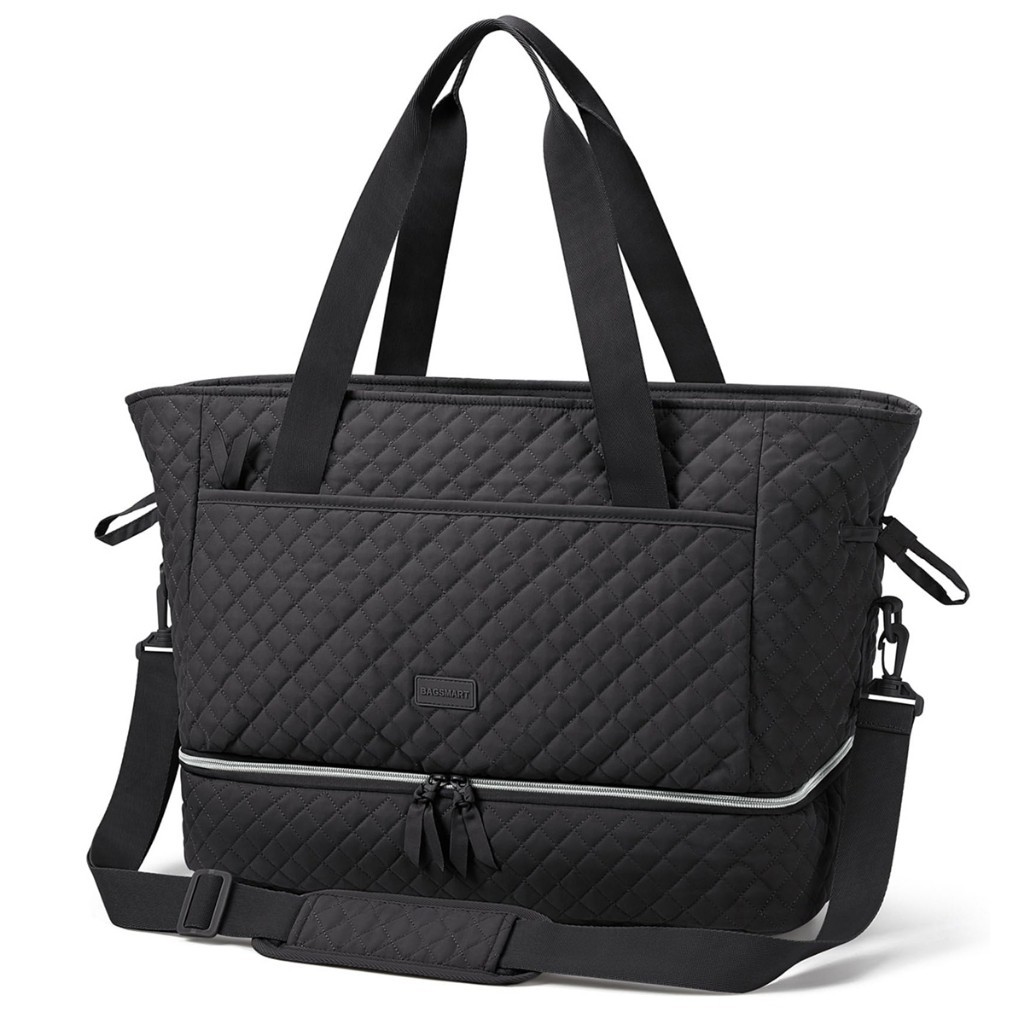 BAGSMART กระเป๋าเดินทาง พับเก็บได้ จุของได้เยอะ พกพาง่าย สะดวก กระเป๋าเดินทางแบบถือ Travel Bag Gym Bag กระเป๋าเดินทางแบบถือ มีซิปขยายฐานล่างทุกใบ