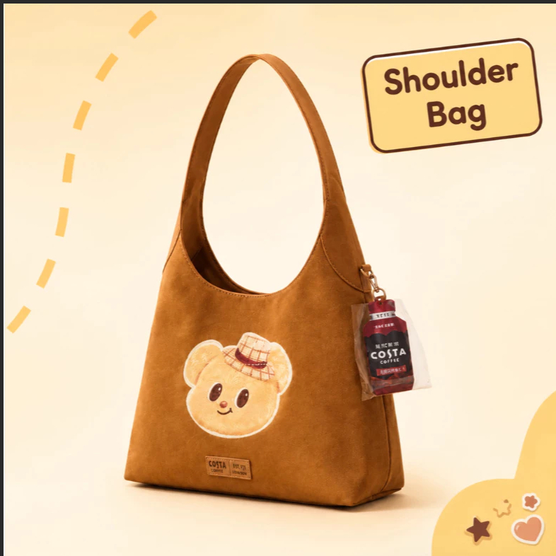 X.COSTA Butter Bear Joint Vest Bag COSTA League with Butter Bear Tote Bag Backpack Butter Bear Under