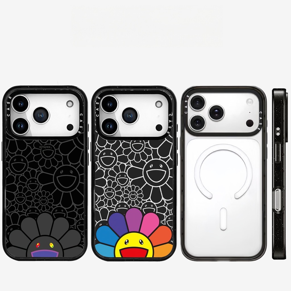 แม่เหล็กอะคริลิคดอกไม้เคสโทรศัพท์สําหรับ ไอโฟน 17 มือโปร สูงสุด 17อากาศ 16 15 14 13 12 กันกระแทกป้องกันปลอก