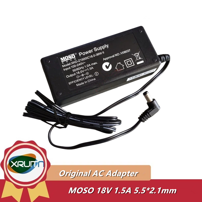 ของแท้ MOSO XKD-Z1500IC18.0-36W แหล่งจ่ายไฟ AC อะแดปเตอร์ 18V 1.5A 1A 0.5A สายไฟ 5.5*2.1 มม.