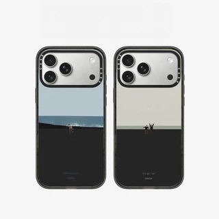Simple Magnetic อะคริลิค Minimalist Art สไตล์ Suntur เคสโทรศัพท์สําหรับ IPhone 17 PRO MAX 17Air 16 15 14 13 12 PRO MAX กันกระแทกป้องกันปลอก