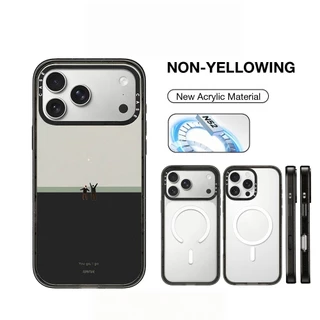 Simple Magnetic อะคริลิค Minimalist Art สไตล์ Suntur เคสโทรศัพท์สําหรับ IPhone 17 PRO MAX 17Air 16 15 14 13 12 PRO MAX กันกระแทกป้องกันปลอก