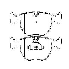 BMW E53 ผ้าเบรค BMW E53 Pads E39 ผ้าเบรค e38 740 แผ่น Land Rover L322 4.4 ผ้าเบรค