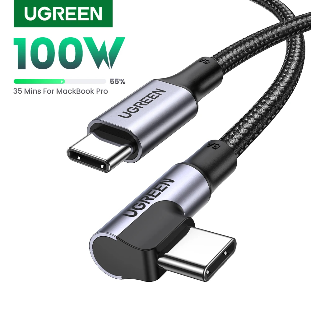 U-GREEN USB Type C ถึง USB C สาย 100W สําหรับ IOS ปริมาณ 5A Fast Charging QC 4.0 USB-C Type C สายสํา