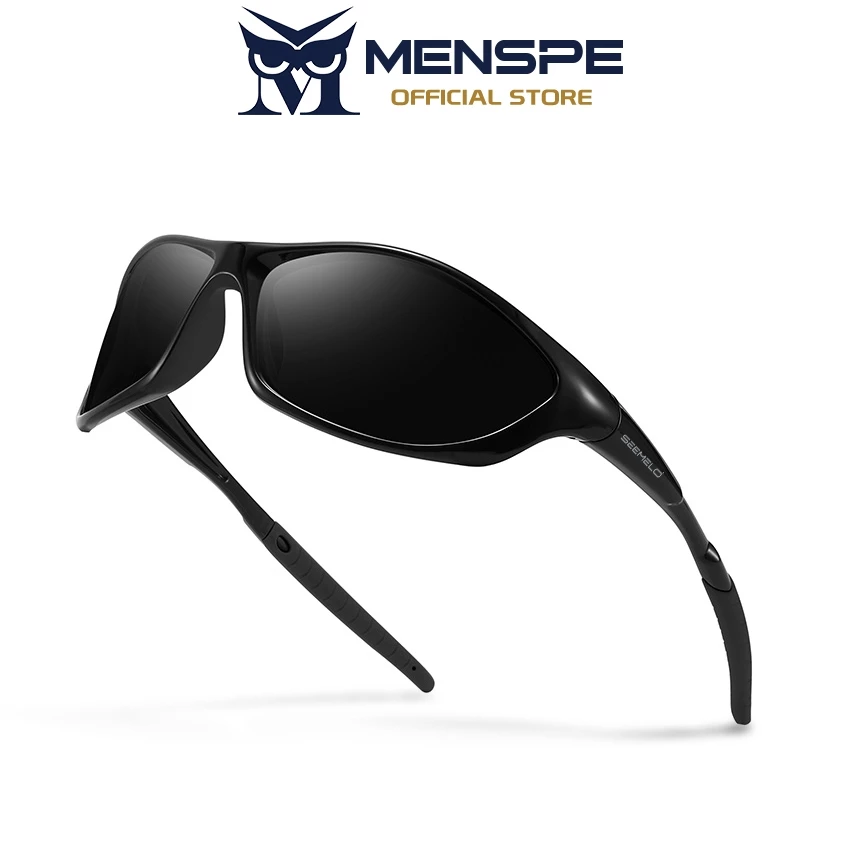 MENSPE แว่นกันแดดขับรถกลางแจ้ง Unisex TAC โพลาไรซ์ป้องกันทรายยืดหยุ่นสีการออกแบบ UV400 แว่นตาวิ่งขี่