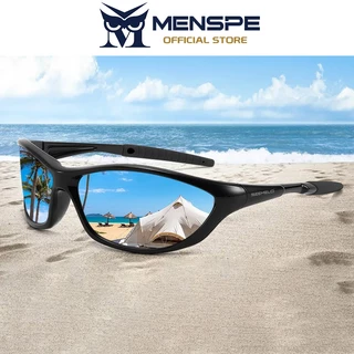 MENSPE แว่นกันแดดขับรถกลางแจ้ง Unisex TAC โพลาไรซ์ป้องกันทรายยืดหยุ่นสีการออกแบบ UV400 แว่นตาวิ่งขี่