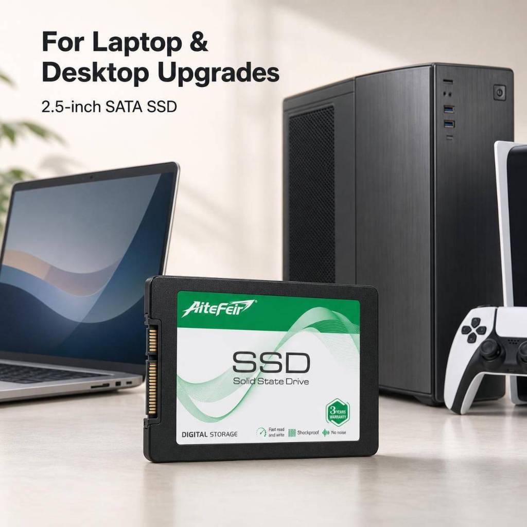 AiteFeir MSATA SSD Mini SATA III 6Gbps ไดรฟ์ Solid State ภายใน 256GB 512GB 1TB ดิสก์สําหรับแล็ปท็อปเ