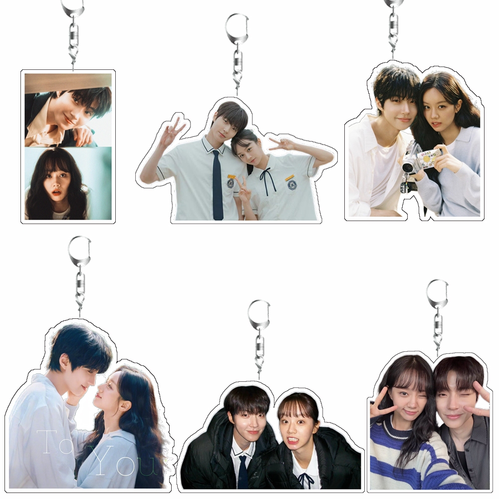 Hwang In-yeop Lee Hye‐ri พวงกุญแจอะคริลิคน่ารัก, กระเป๋าเป้สะพายหลัง Charm แขวนเครื่องประดับสะสมตกแต