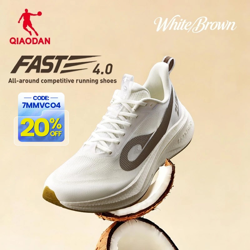Qiaodan FAST 4.0 ผู้ชาย รองเท้าวิ่งฝึกซ้อมระดับสุดยอด Super Trainer Running Shoes QXB023263225