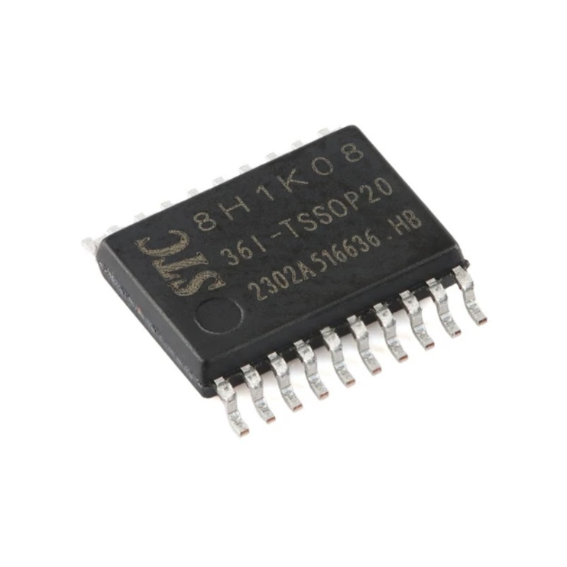 ชิปไมโครโฟน STC8H1K08-36I-TSSOP20 8051 ชิ้นส่วนแผงวงจร