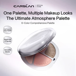 CARSLAN พาเลตอายแชโดว์ 6 สี 9g ไฮไลท์ คอนทัวร์ บลัชออน เม็ดสีชัด เนื้อเนียน พาเลต 6in1