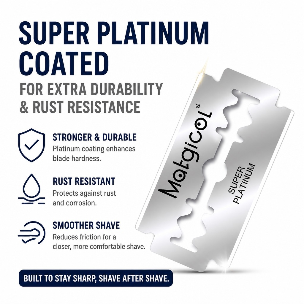 Universal Double Edge Razor Blades สําหรับตัดผม Shavette Smooth Shaving 100 ชิ้น
