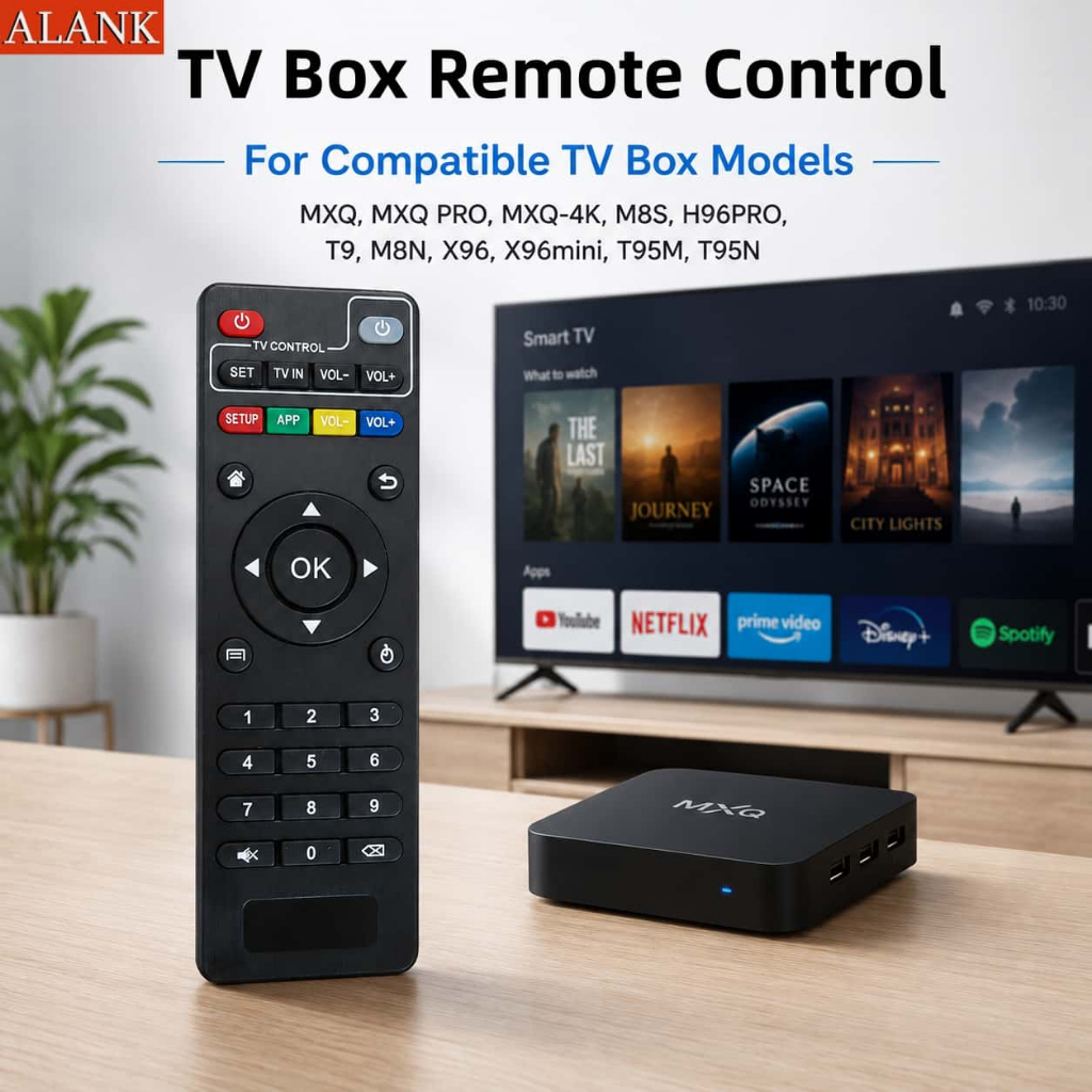 ALANK Android TV Box  รีโมทกล่องแอนอรอยด์box สำหรับmxqpro t95 รุ่นX96 MX9 M8 สมาร์ททีวี