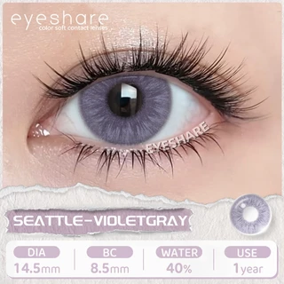 Eyeshare รุ่น SEATTLE คอนแทคเลนส์สี ขยายดวงตาอย่างละมุน รายปี Dia14.5 ค่าสายตา 0.00 สีสีชมพู 2ชิ้น 1คู่