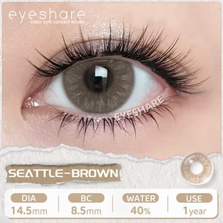 Eyeshare รุ่น SEATTLE คอนแทคเลนส์สี ขยายดวงตาอย่างละมุน รายปี Dia14.5 ค่าสายตา 0.00 สีสีชมพู 2ชิ้น 1คู่