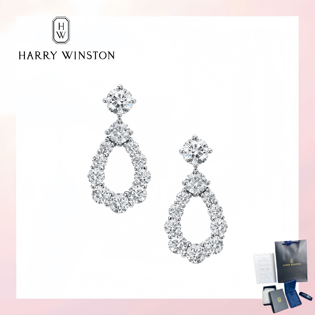 HW Luxury Casual Jewelry Accessories (รวมกล่องบรรจุภัณฑ์) - High-qlity Luxury Diamond Loop Small Ear