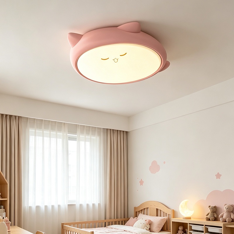 OneFire_Lighting สไตล์ครีม โคมไฟติดเพดาน ห้องนอนเด็ก โคมไฟน่ารัก นอร์ดิก โคมไฟเพดาน ห้องนอน ไฟ Led เพดาน ห้องนั่งเล่น