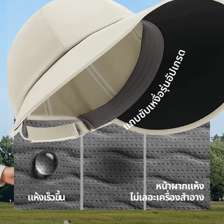 24 ship-Beneunder BM715, UPF100+ หมวกกันแดดผู้หญิงมี 270° หมวกปีกกว้างกันน้ําน้ําหนักเบาเป็นพิเศษ 52g, Cooling & Quick-Dry, Washable, Ajustable, 5A ต้านเชื้อแบคทีเรีย, Uv Hat UV Cap