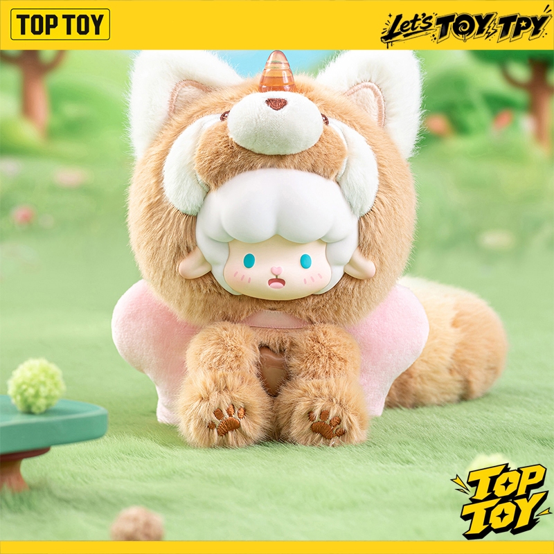 TOPTOY x Gyun Big Tailed Critter Crew Series จี้ตุ๊กตากล่องตาบอดตุ๊กตาพวงกุญแจสะสมตัวเลขของเล่นของขวัญตุ๊กตาน่ารัก