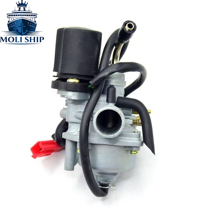 คาร์บูเรเตอร์ 19 มม.สําหรับ Yamaha JOG50 JOG90 50cc 90cc PZ19J 2 จังหวะสกู๊ตเตอร์ Moped 1E40QMB 1PE4