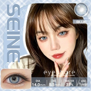 Eyeshare SEINE คอนแทคเลนส์สี ให้ดวงตามีมิติ รายปี Dia14.0 ค่าสายตา 0.00 สีเทาดำ 1คู่
