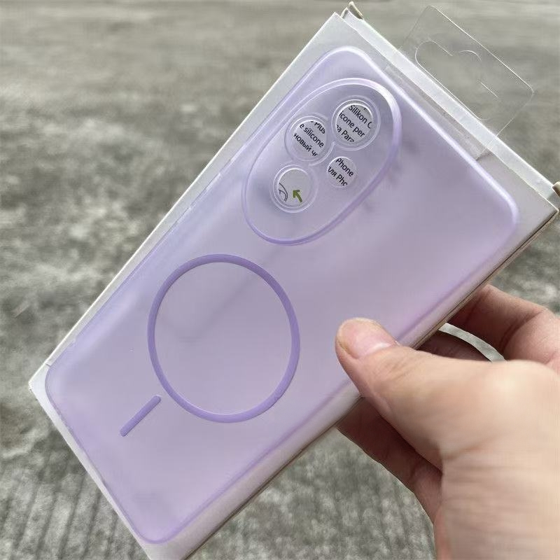 เคสหรูความงามสีม่วง สําหรับ Honor 200 5G (ELI-NX1) 200 Pro 5G (ELP-NX9) เคสธรรมดา สีทึบเคสนิ่มเคลือบ