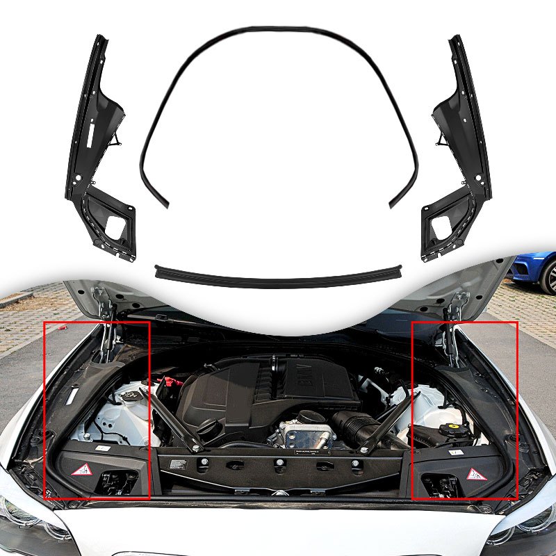 กันชนหน้าห้องเครื่องแถบยาง 2011-2013 สําหรับ BMW 5 Series F10 F18 51767019803 51767019804