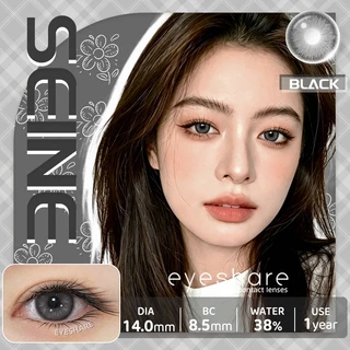 Eyeshare SEINE คอนแทคเลนส์สี ให้ดวงตามีมิติ รายปี Dia14.0 ค่าสายตา 0.00 สีเทาดำ 1คู่