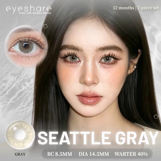 Eyeshare รุ่น SEATTLE คอนแทคเลนส์สี ธรรมชาติ รายปี Dia14.5 ค่าสายตา 0.00 Brown 1คู่