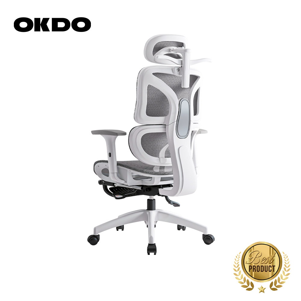 OKDO Balance I ปรับเอนได้ 165° เก้าอี้ทำงาน เพื่อสุขภาพ นั่งสบาย ตาข่ายระบายอากาศ Ergonomic chair ปรับความสูงได้ 3 ปี