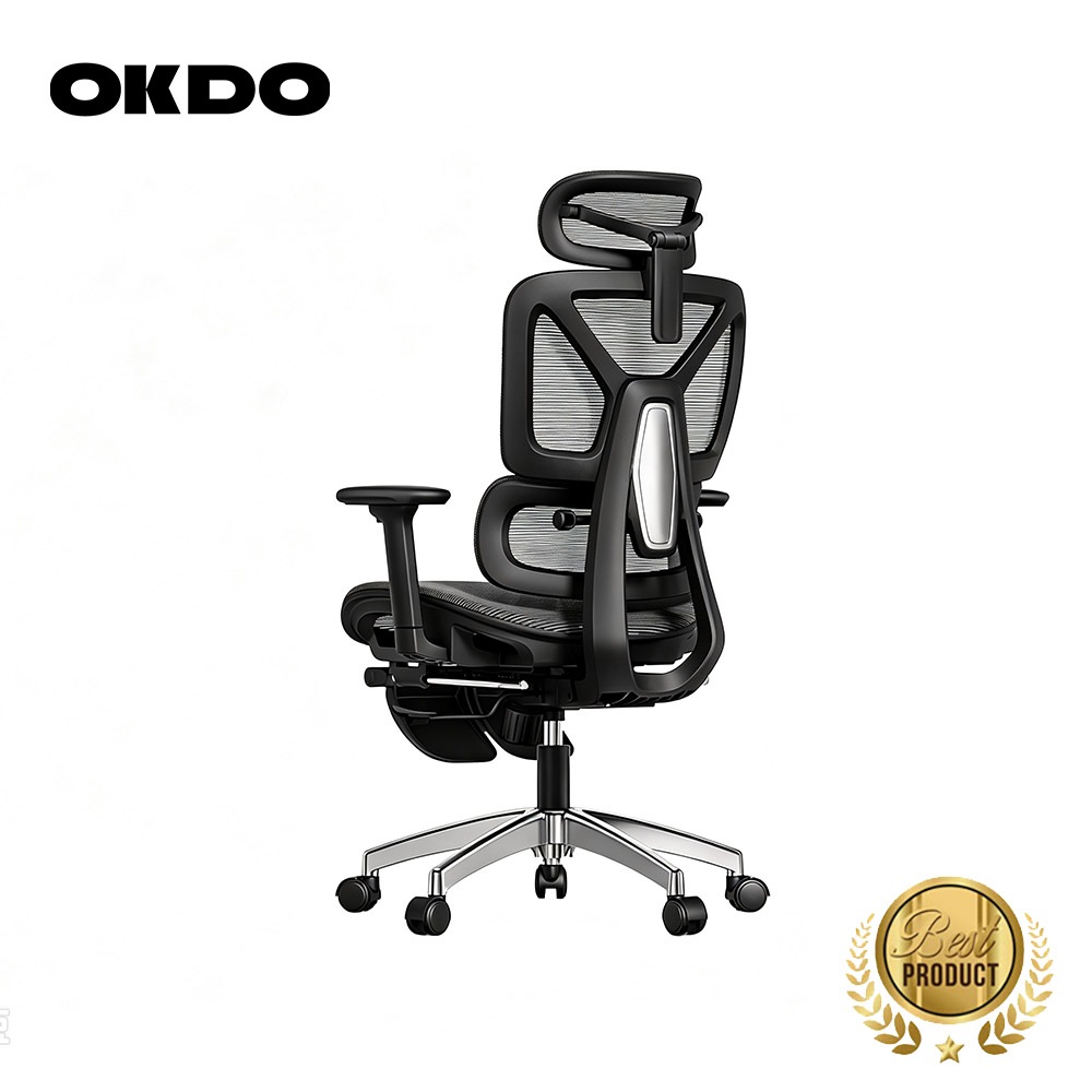 OKDO Guardian ฟุตบอลโลก ที่วางแขน 3D เก้าอี้ทำงาน สบาย Ergonomic chair เอนได้ ปรับความสูงได้ รองรับสรีระ 3 ปี