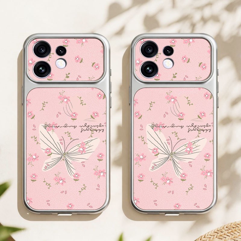 YBD เคสโทรศัพท์สําหรับ OPPO Reno 16 Pro 5G Reno 16F มือวาดผีเสื้อดอกไม้เล็กๆ Anti Smudge ยืดหยุ่น Soft TPU Cover