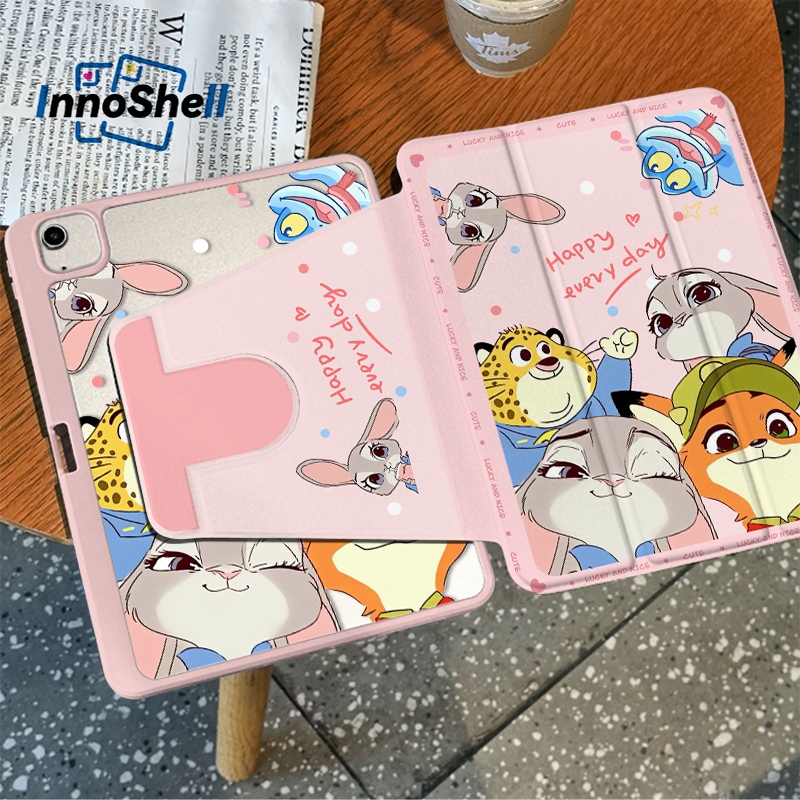 InnoShell จัดส่งทันที สไอแพด การหมุน 360 องศา Hellokitty Gen11/10 Pro13 Air5 Air7/6 11 การ์ตูน เคสiPad Gen9 Pro11 ที่ใส่ปากกา