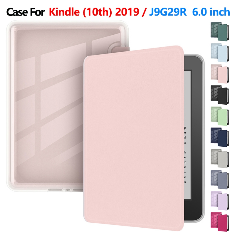 สําหรับ Kindle (10th Gen) 2019 6.0 นิ้ว J9G29R อะคริลิค Stylish Drop-Resistant E-Book Flip Cover