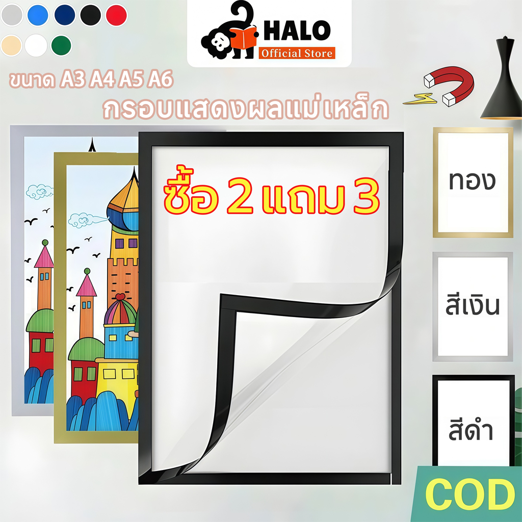 รูปแม่เหล็ก A4/A5/A6/A3 ใบรับรองสติกเกอร์แสดงผลแม่เหล็กภาพสํานักงานกาวกรอบ ป้ายติดผนัง กรอบติดผนัง กรอบโชว์ป้ายประกาศติดผนัง ขนาด ขอบแม่เหล็ก เอกสาร