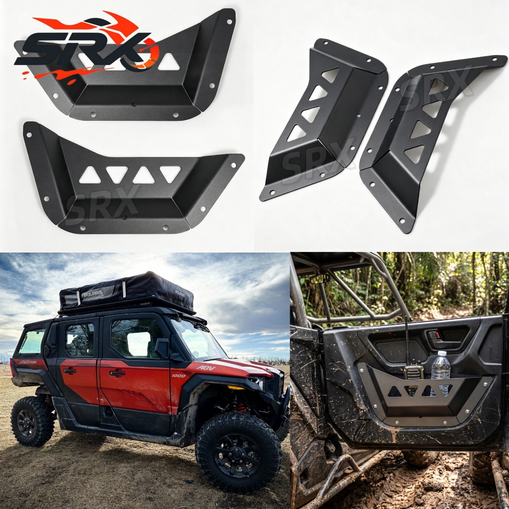 UTV ประตูกระเป๋าหน้าต่าง Cutout ด้านข้างแผงประตูกระเป๋าอุปกรณ์เสริมสําหรับ POLARIS XPEDITION XP ADV 