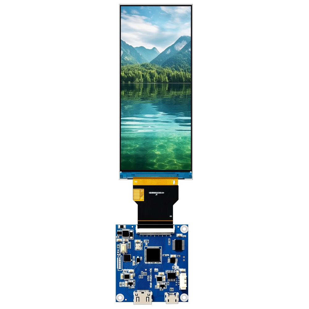 3.99 นิ้ว TFT หน้าจอ LCD 40 พินอินเทอร์เฟซ RGB 400x960 ความละเอียด HD IPS พร้อม Touch HDMI Driver Bo