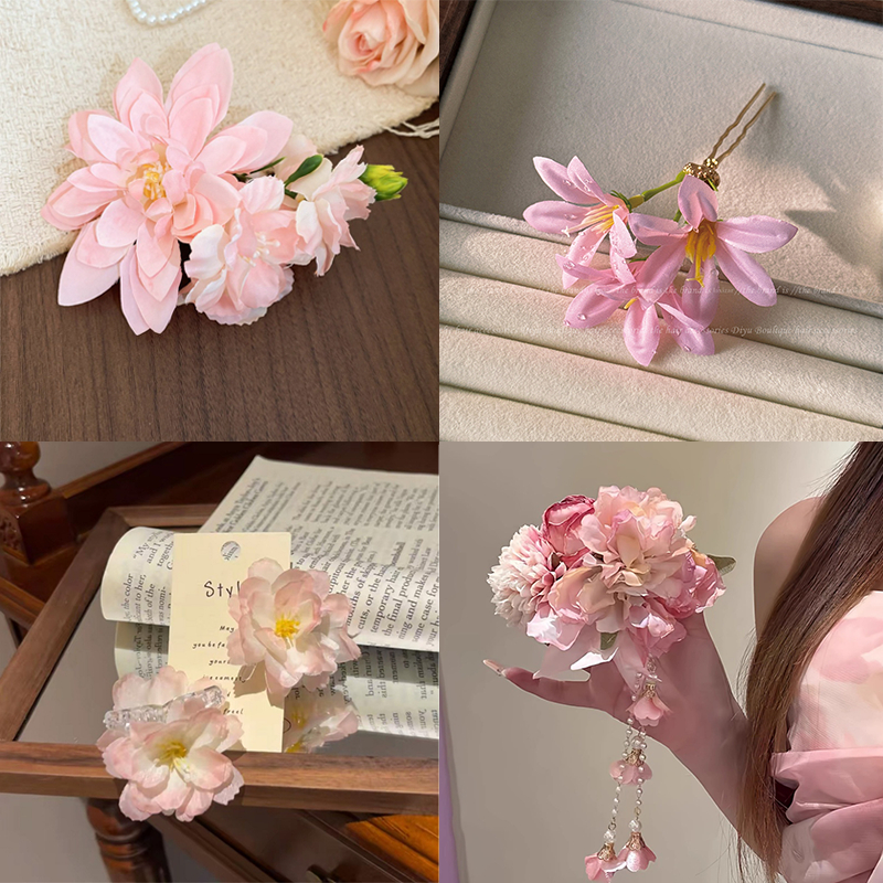 กิ๊บติดผมดอกไม้สีชมพู, ชบา, ลิลลี่, สไตล์กล้วยไม้, สไตล์สาวหวาน, สดน่ารัก, ท่องเที่ยวริมทะเล, ชุดเทศกาลไล่น้ํา