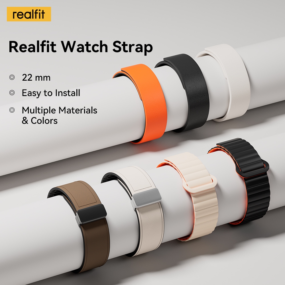 [สายนาฬิกาแม่เหล็ก] สายรัดสมาร์ทวอทช์ซิลิโคนระดับพรีเมียม Realfit นุ่มเป็นพิเศษ กันเหงื่อ สบาย ทนทาน