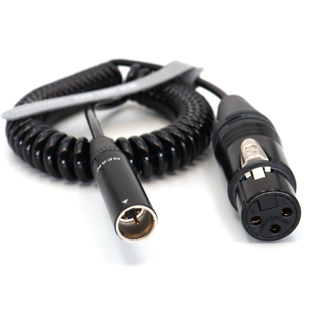 เสียงม้วนสาย TA3M ถึง XLR 3Pin หญิงสําหรับ BMPCC 4K/6K Blackmagic Video Assist 4K, Canon C70
