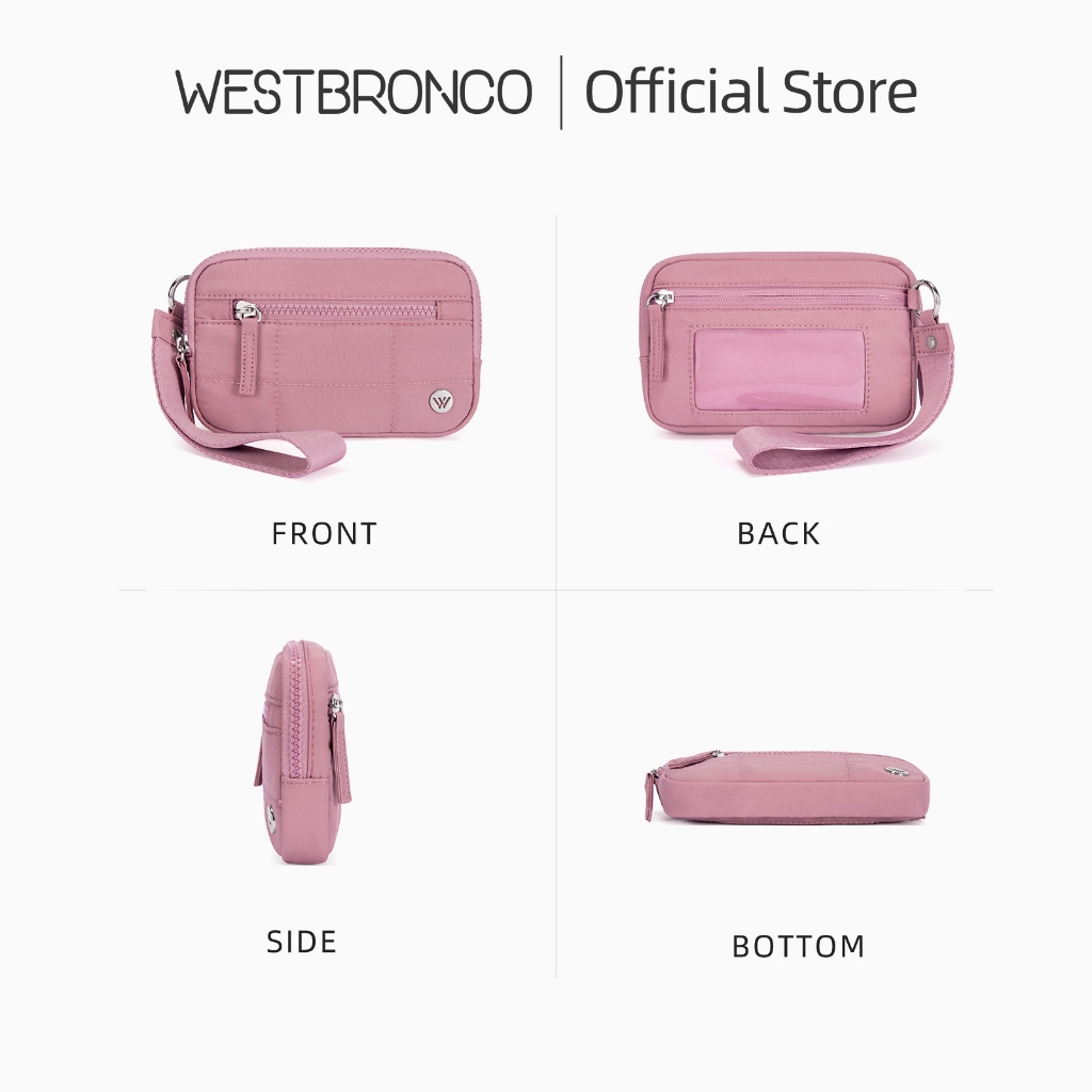 WESTBRONCO محفظة يد نسائية Westlet نايلون RFID — صورة 4