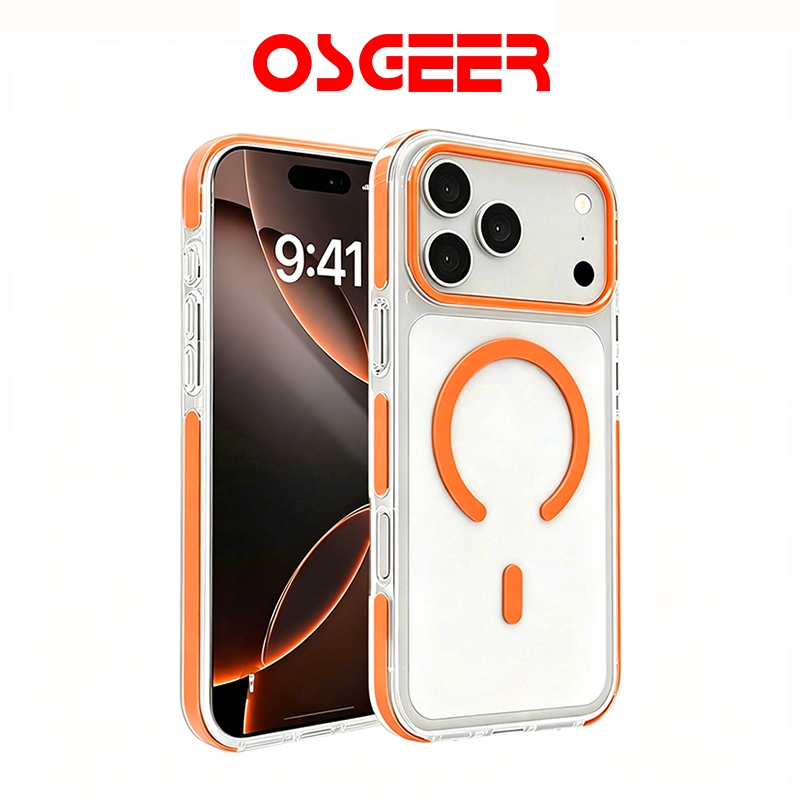 OSGEER สำหรับ iPhone 13 14 15 16 17 18 Pro Max เคสโทรศัพท์วัสดุ PC แข็ง กันกระแทก ต้านรอยขีดข่วน บางเบา รูช่องเจาะที่แม่นยำ เหมาะสำหรับนักเรียน พนักงานออฟฟิศ ท่องเที่ยวระยะสั้น ตั้งแคมป์ มีหลายสีให้เลือก พร้อมส่ง