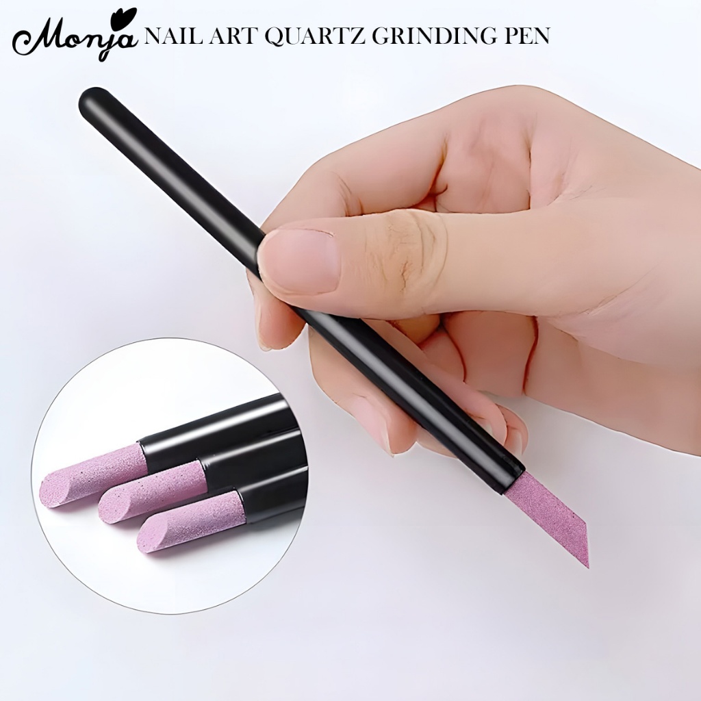Monja ปากกาขัดเล็บมือ หนังกําพร้า เครื่องมือดูแลเล็บเท้า nail file sanding trimmer manicure care tool