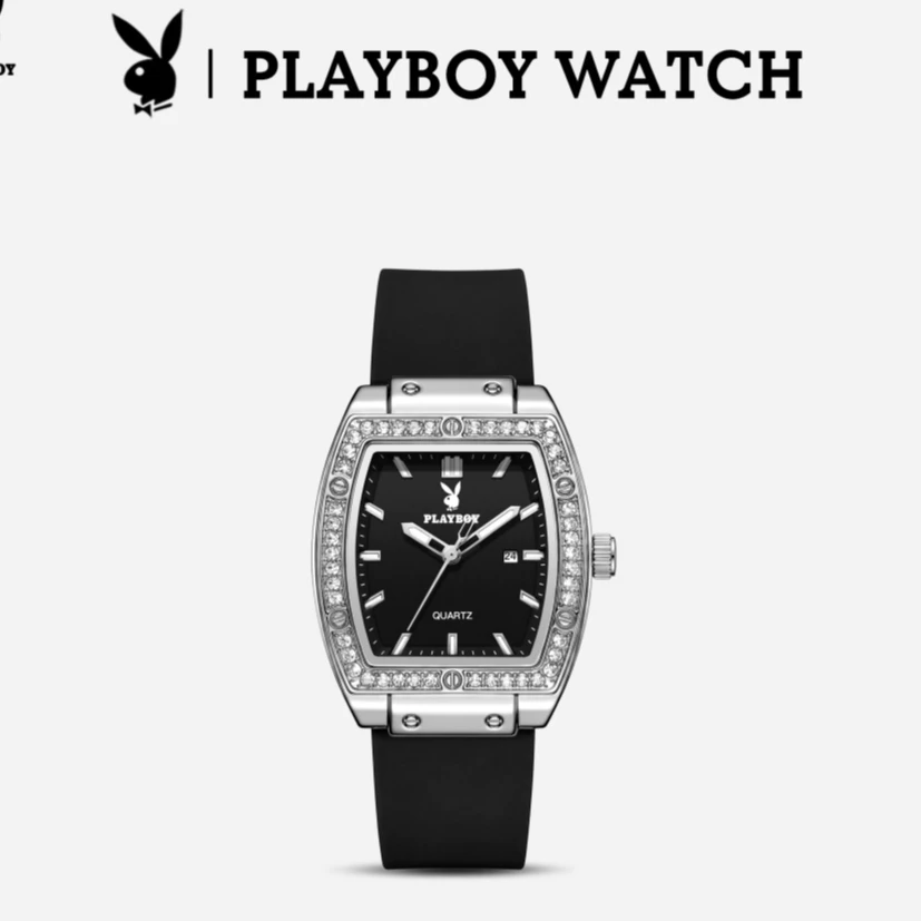 PLAYBOY นาฬิกา ข้อมือ ผู้หญิง แฟชั่น watch 100% นาฬิกาข้อมือกันน้ำได้ หญิง ควอตซ์ เทปกาว ความเรียบง่าย 3146