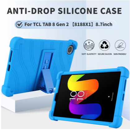 สําหรับ TCL TAB 8 Gen 2 (8188X) 8.7 "ซิลิโคนกันกระแทกปรับขาตั้งที่แม่นยําสําหรับ TCL Tab 8 Gen 2 8.7