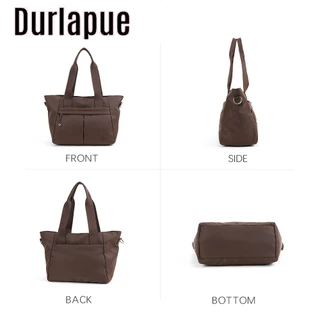 Durlapue กระเป๋าโท้ตสีทึบอเนกประสงค์นี้คุณสมบัติหลายช่องสําหรับการจัดเก็บง่ายและสามารถถือด้วยมือสะพายไหล่หรือสะพายข้างได้