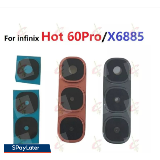 ฝาครอบเลนส์กล้องพร้อมกรอบสําหรับ Infinix Hot 60 Pro X6855