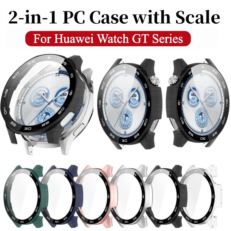 สําหรับ Huawei Watch GT7 GT6 Pro GT5 Pro กรณี + กระจกนิรภัยพร้อม Scale Full Coverage Shell สําหรับ Huawei GT7 Pro GT 5 5 Pro 46 มม.สมาร์ทนาฬิกาอุปกรณ์เสริม