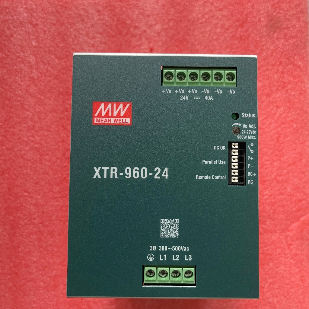 MEAN WELL XTR-960 Switching Power Supply 24V 36V 48V Rail-Type 380V สาม-Phase 960W
