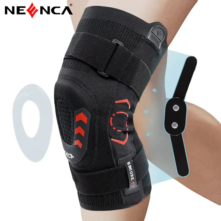 NEENCA บานพับ 3D ถักรั้งเข่า, Patella Stabilizer สําหรับ ACL, PCL Tears, ศัลยกรรมวงเดือน, บรรเทาอาการปวดข้อที่มีประสิทธิภาพสําหรับผู้ชายและผู้หญิง